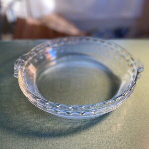 Two Pyrex #229, 9.5 inch Fluted Edge Pie Pans, Perfect Conditon